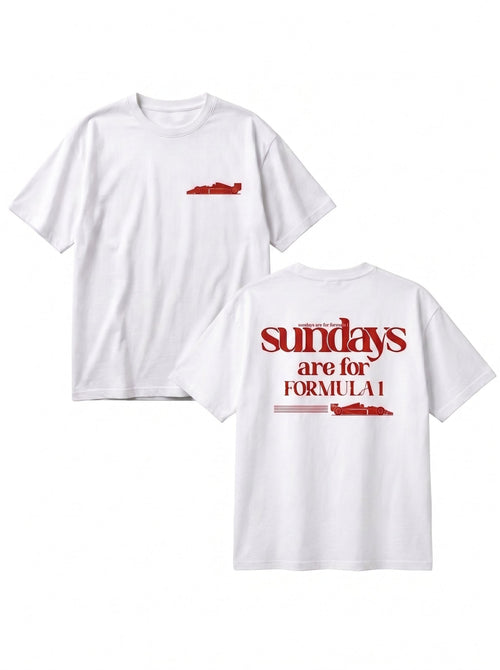 T-Shirt Oversize Sundays are for f1 - The Squad Wear