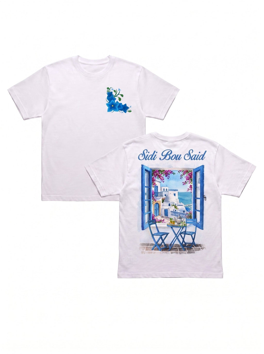 T-shirt sidi bou said - مريول سيدي بوسعيد - The Squad Wear